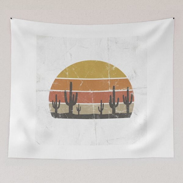 Item preview,  Vintage Retro Desert Sunset Cactus Silhouettes designed and sold by Rahat3344.