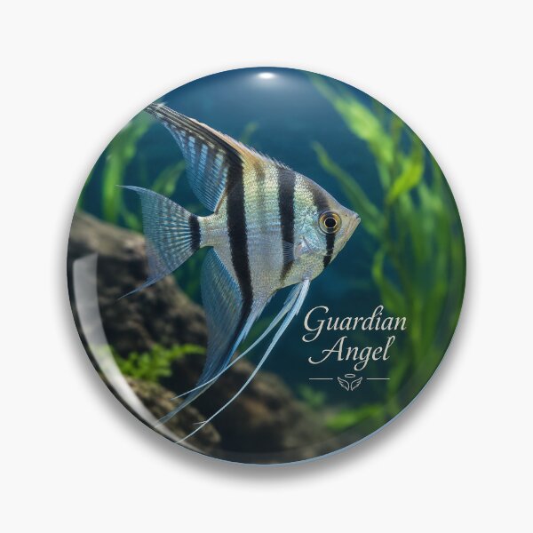 Item preview, Guardian Angel Freshwater Angelfish Graphic Design designed and sold by NotSoSubtleRosiePeas.
