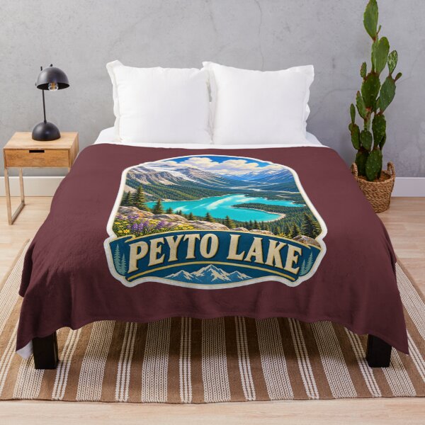 Item preview, Peyto Lake Alberta Canadian Rockies Vintage Travel Print designed and sold by PinUpPizzazz.