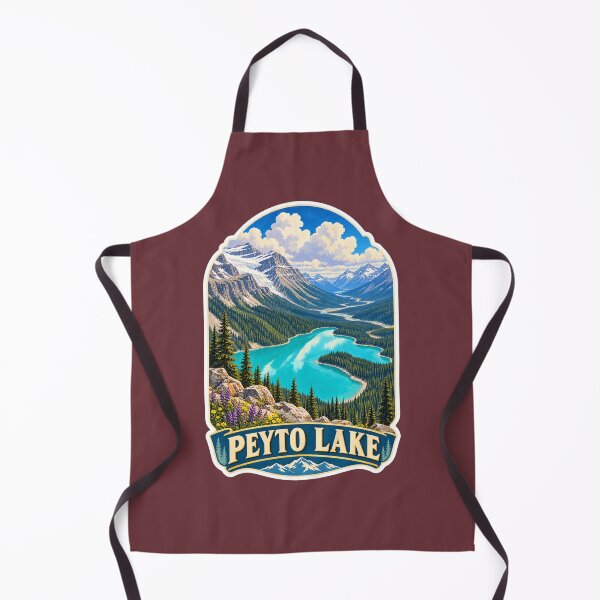 Item preview, Peyto Lake Alberta Canadian Rockies Vintage Travel Print designed and sold by PinUpPizzazz.