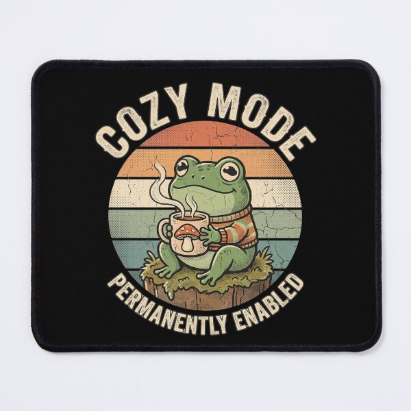 Item preview,  Cozy Frog Permanently Enabled – Cute Mushroom Frog Design designed and sold by TeeStyle.mr.