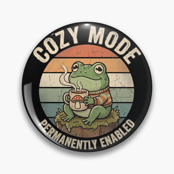 Item preview,  Cozy Frog Permanently Enabled – Cute Mushroom Frog Design designed and sold by TeeStyle.mr.