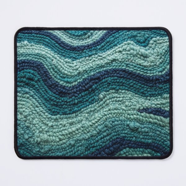 Item preview, Textured Blue Waves Woven Ocean Pattern designed and sold by Owcomm.