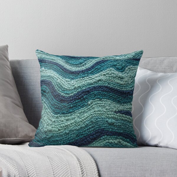 Item preview, Textured Blue Waves Woven Ocean Pattern designed and sold by Owcomm.