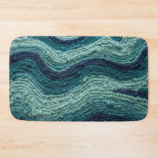 Item preview, Textured Blue Waves Woven Ocean Pattern designed and sold by Owcomm.