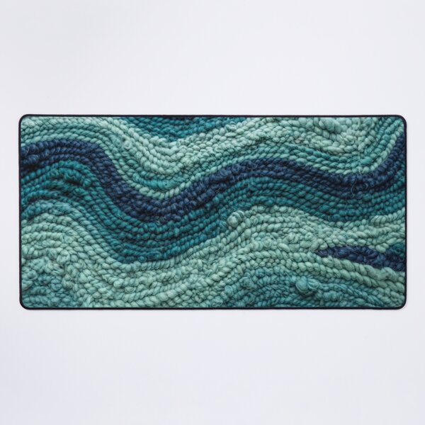 Item preview, Textured Blue Waves Woven Ocean Pattern designed and sold by Owcomm.