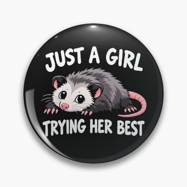 Item preview, Just A Girl Trying Her Best Opossum Cute    designed and sold by Owcomm.