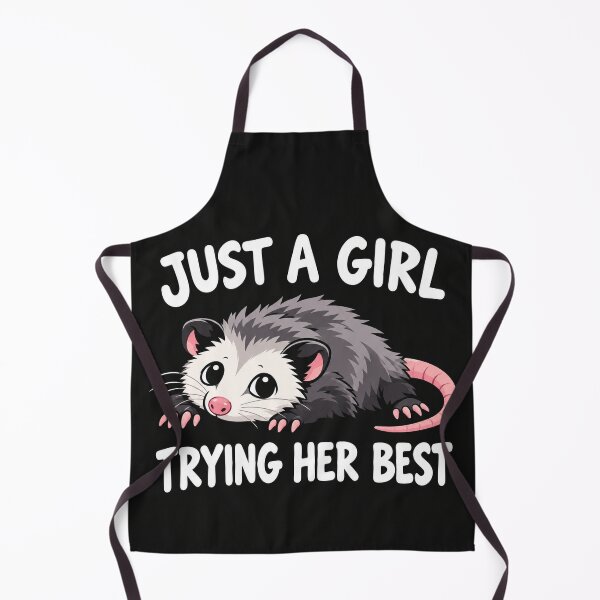 Item preview, Just A Girl Trying Her Best Opossum Cute    designed and sold by Owcomm.