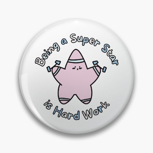 Item preview, Pink Super Star Hard Work (No Background) designed and sold by BLAAAAASK.