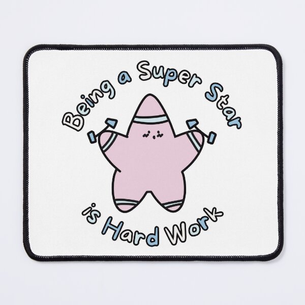 Item preview, Pink Super Star Hard Work (No Background) designed and sold by BLAAAAASK.