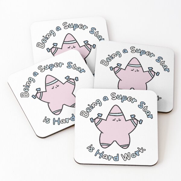 Item preview, Pink Super Star Hard Work (No Background) designed and sold by BLAAAAASK.