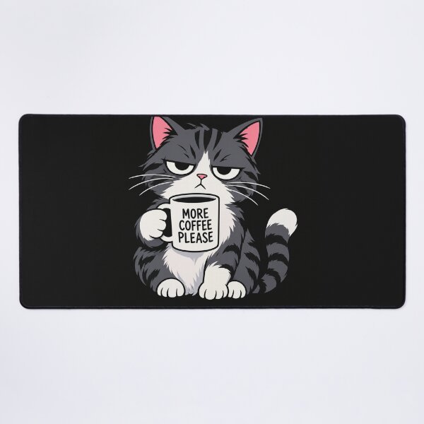 Item preview, Grumpy Cat Drinking Morning Coffee Cute Animal designed and sold by Owcomm.