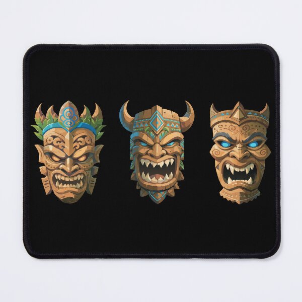 Item preview, Three Tiki Masks designed and sold by VelvetRoom.