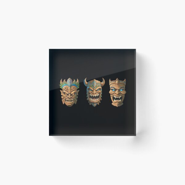 Artikelvorschau, Drei Tiki-Masken entworfen und verkauft von VelvetRoom.