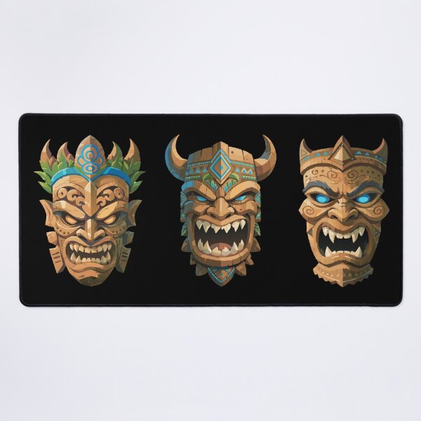 Item preview, Three Tiki Masks designed and sold by VelvetRoom.