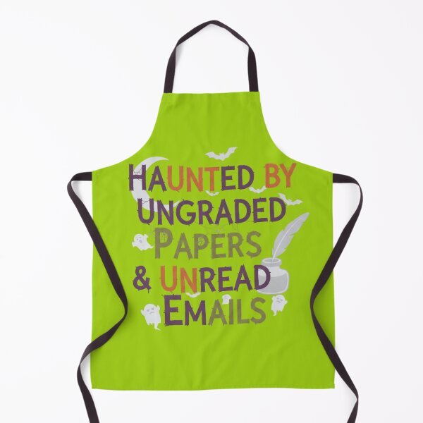Item preview, Haunted Ungraded Papers Unread Emails Teacher Graphic designed and sold by Exquisite Design Studio „Paculówka”.