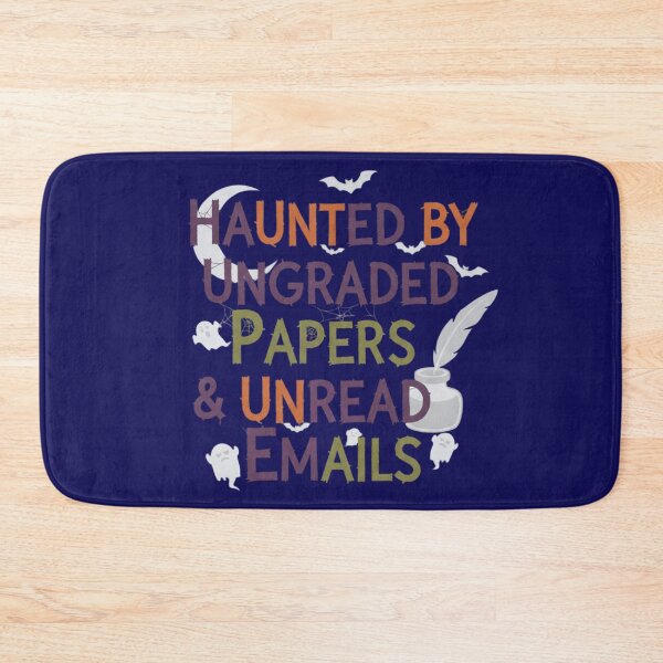 Item preview, Haunted Ungraded Papers Unread Emails Teacher Graphic designed and sold by Exquisite Design Studio „Paculówka”.