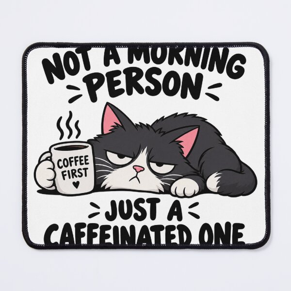 Item preview, Grumpy Cat Needing Morning Coffee First    designed and sold by Owcomm.