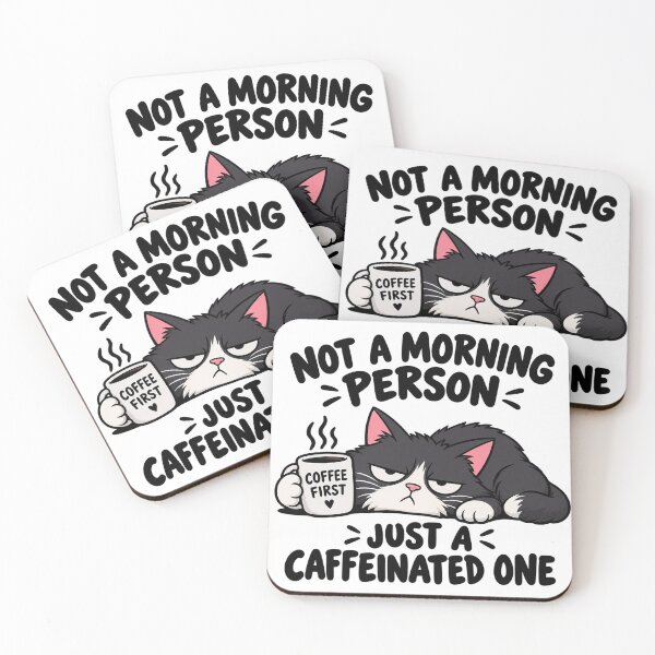 Item preview, Grumpy Cat Needing Morning Coffee First    designed and sold by Owcomm.