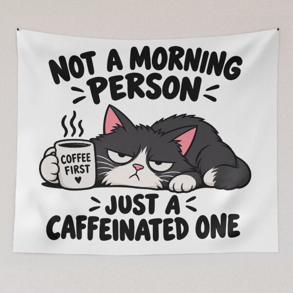Item preview, Grumpy Cat Needing Morning Coffee First    designed and sold by Owcomm.