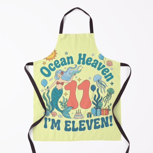 Item preview, Ocean Heaven, I’m Eleven! 11th Birthday – Cute Mermaid Ocean Design designed and sold by Sea Gem.