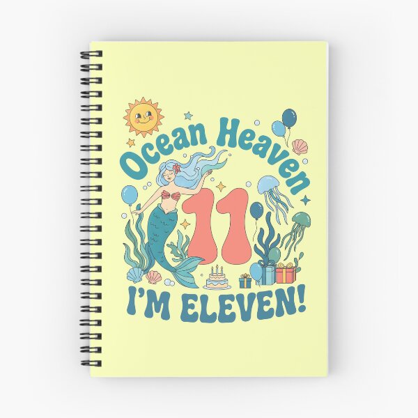Item preview, Ocean Heaven, I’m Eleven! 11th Birthday – Cute Mermaid Ocean Design designed and sold by Sea Gem.