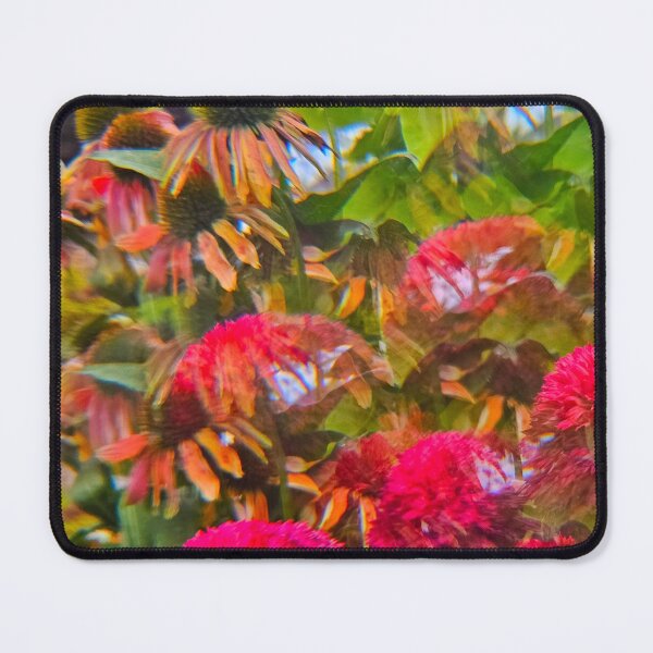 Item preview, Orange and Pink Coneflowers Kaleidoscope Lens Shot 2 designed and sold by KaleidoscopeMeg.