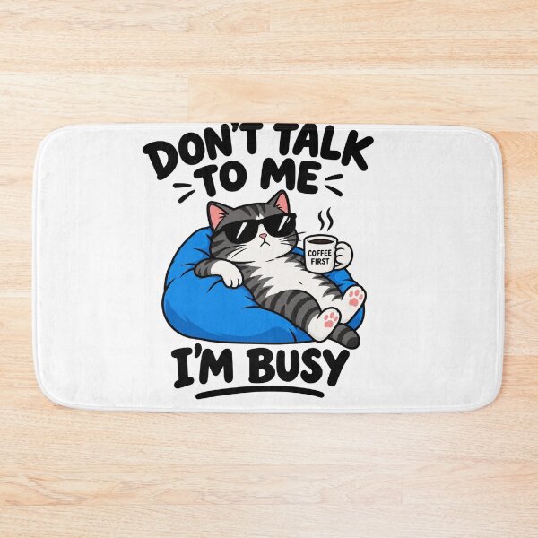 Item preview, Cool Cat Relaxing With Morning Coffee designed and sold by Owcomm.