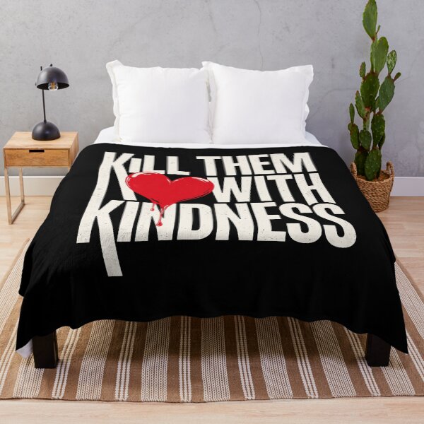 Item preview, Kill Them With Kindness Sarcastic Heart Design designed and sold by Say It With Ink.