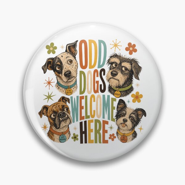 Item preview, Odd Dogs Welcome Here Mixed Breed Portraits designed and sold by JoyfullyOffbeat.
