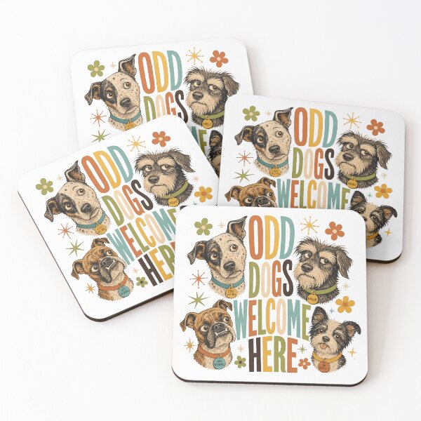 Item preview, Odd Dogs Welcome Here Mixed Breed Portraits designed and sold by JoyfullyOffbeat.