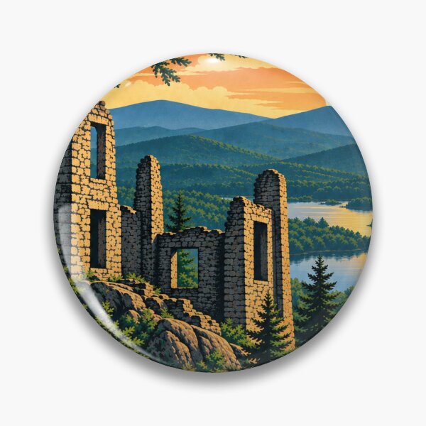 Item preview, Van Slyke Castle Ruins – Ramapo Mountains designed and sold by Past in Threads.
