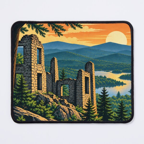 Item preview, Van Slyke Castle Ruins – Ramapo Mountains designed and sold by Past in Threads.