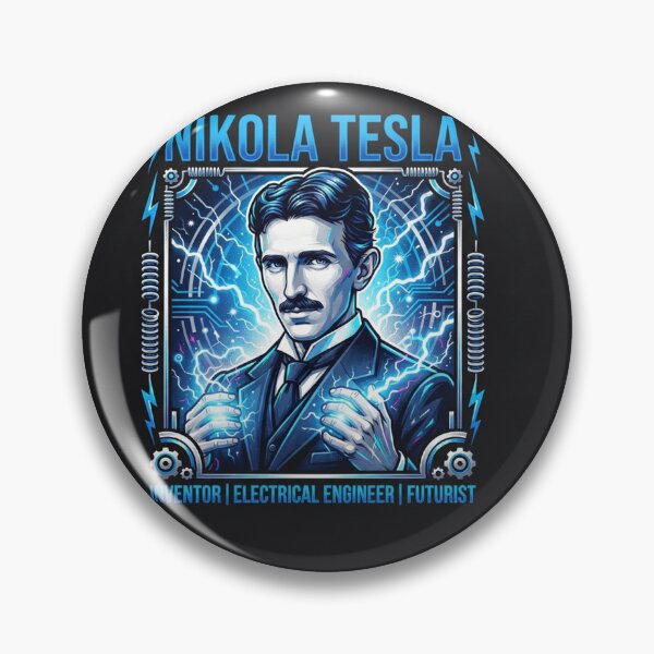 Item preview, Nikola Tesla Electric Genius Inventor Portrait designed and sold by Owcomm.