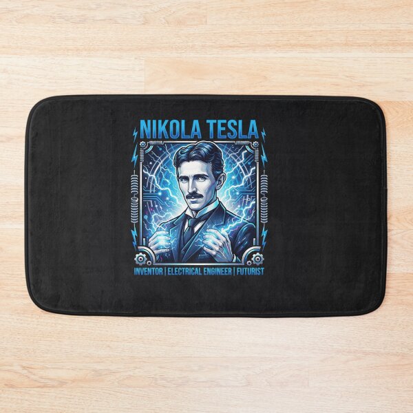 Item preview, Nikola Tesla Electric Genius Inventor Portrait designed and sold by Owcomm.