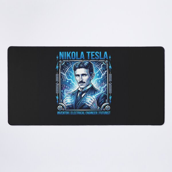 Item preview, Nikola Tesla Electric Genius Inventor Portrait designed and sold by Owcomm.