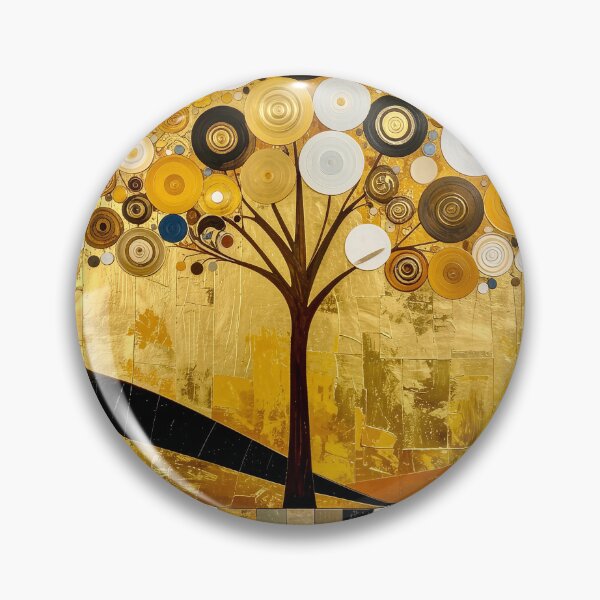 Item preview, Ornate Gold Leaf and Mosaic Circle Tree designed and sold by Vicky Brago-Mitchell®.