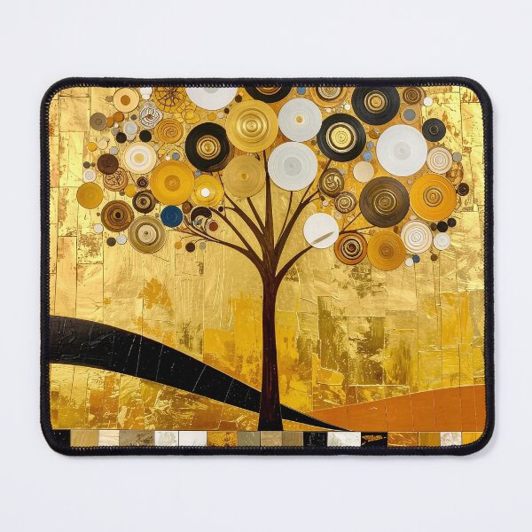 Item preview, Ornate Gold Leaf and Mosaic Circle Tree designed and sold by Vicky Brago-Mitchell®.