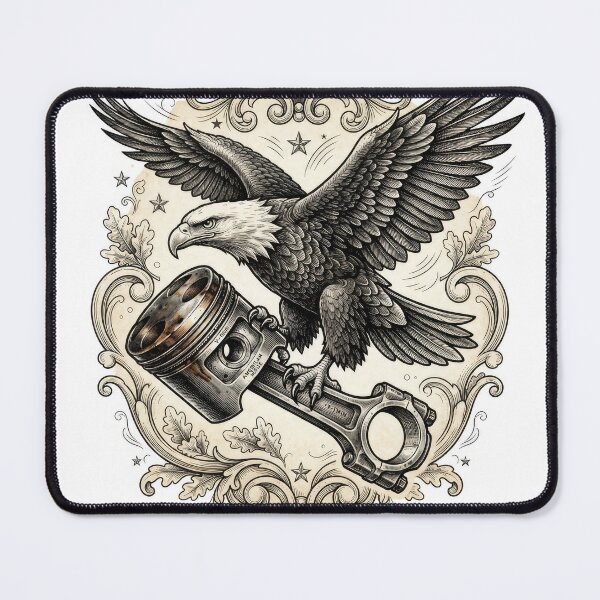 Item preview, Vintage American Eagle Holding Engine Piston designed and sold by Rahat3344.