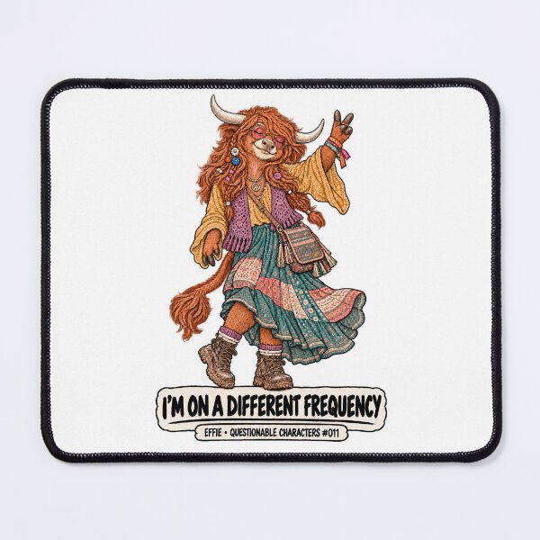Item preview, Funny Festival Highland Cow: I’m On a Different Frequency designed and sold by BotherBox.