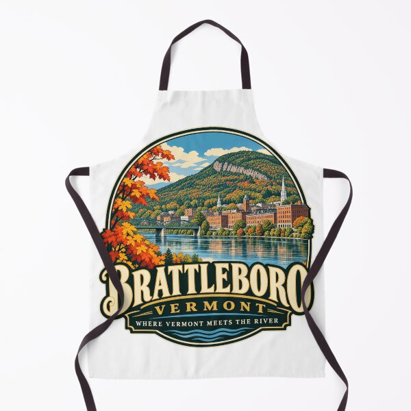 Item preview, Brattleboro Vermont – Where Vermont Meets the River designed and sold by Past in Threads.