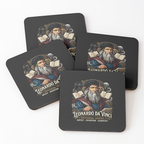 Item preview, Leonardo Da Vinci Universal Genius Portrait designed and sold by Owcomm.