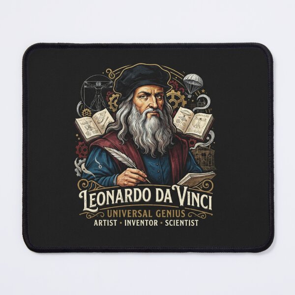 Item preview, Leonardo Da Vinci Universal Genius Portrait designed and sold by Owcomm.