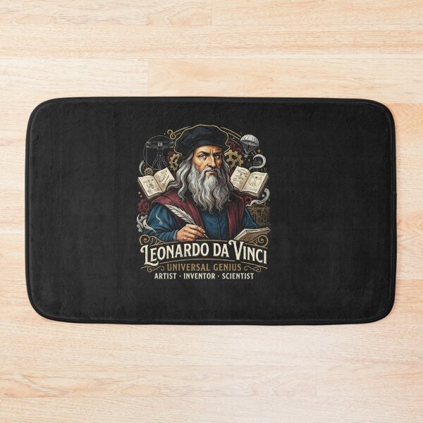Item preview, Leonardo Da Vinci Universal Genius Portrait designed and sold by Owcomm.