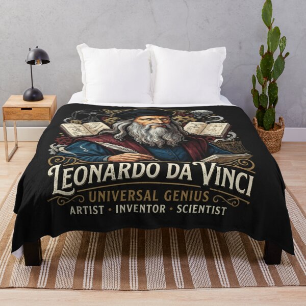 Item preview, Leonardo Da Vinci Universal Genius Portrait designed and sold by Owcomm.