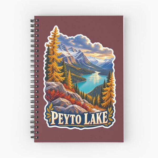 Item preview, Peyto Lake Alberta Canadian Rockies Vintage Travel Print designed and sold by PinUpPizzazz.