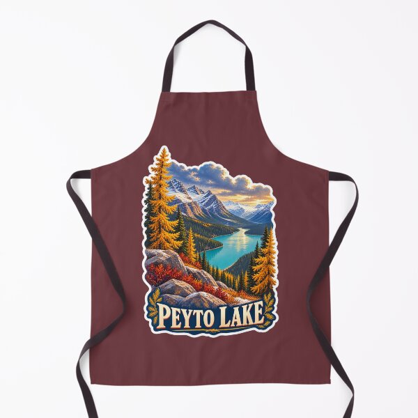 Item preview, Peyto Lake Alberta Canadian Rockies Vintage Travel Print designed and sold by PinUpPizzazz.