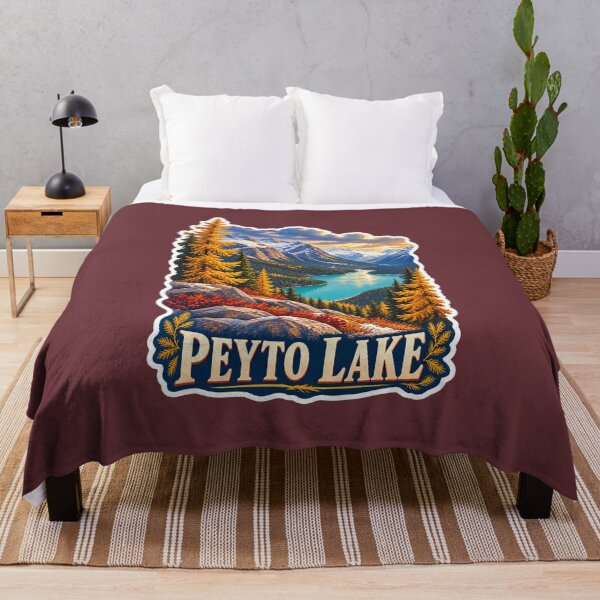 Item preview, Peyto Lake Alberta Canadian Rockies Vintage Travel Print designed and sold by PinUpPizzazz.
