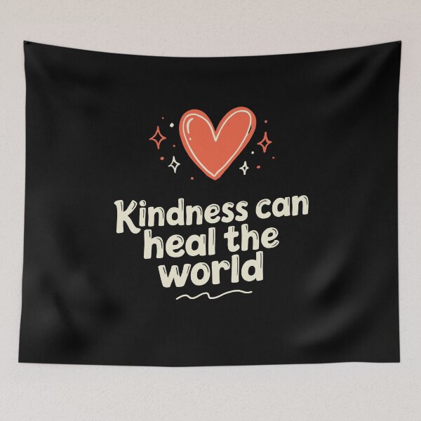 Item preview, Kindness Can Heal The World Cute Heart Graphic designed and sold by Say It With Ink.