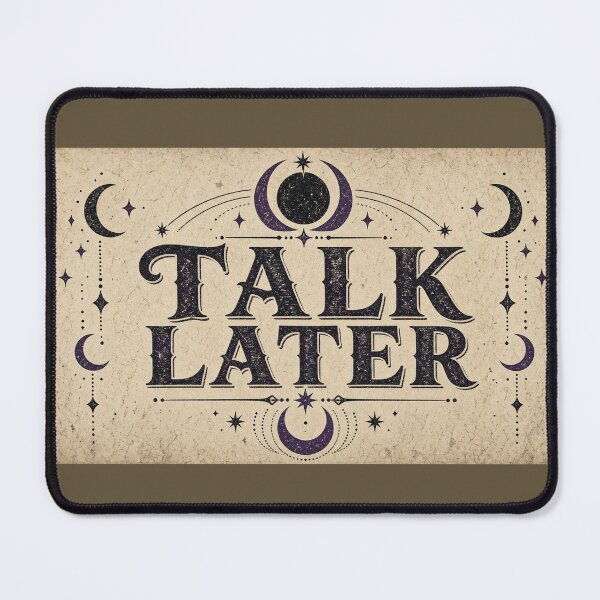 Item preview, Talk Later Vintage Mystical Typography Halloween Tee designed and sold by GSideArtStore.